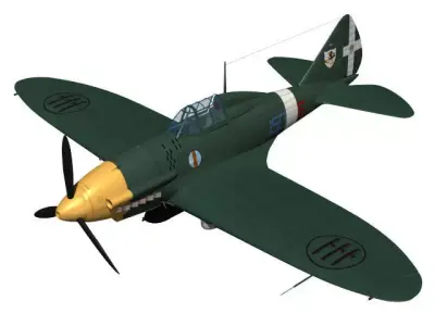 Reggiane Re2001 Ariete 3D model