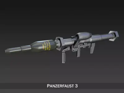 Anti-tank rocket launcher Panzerfaust 3 3D model