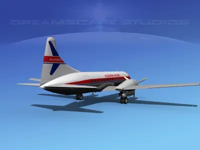 Convair CV-340 Allegheny 3D model