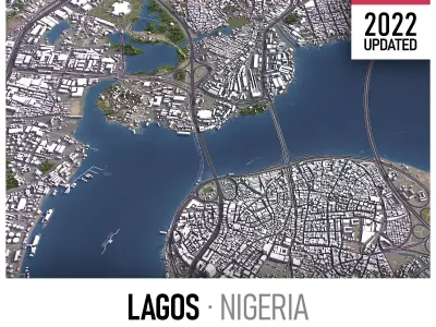 Lagos Low-poly 3D model
