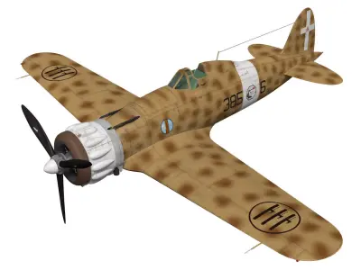 macchi mc200 saetta 3D model