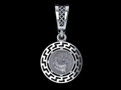 owl pendant Free 3D print model