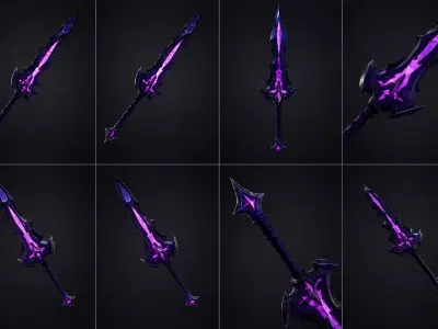 Shadow Lance Low-poly 3D model