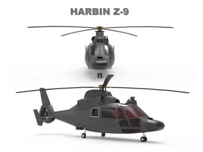Harbin Z 9 Helicopter 3D model