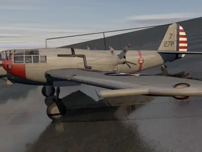 Bell YFM-1 Airacuda 3D model