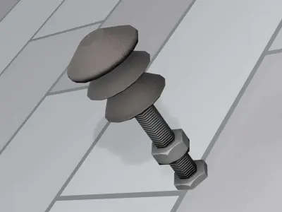 Electricity Poles Insulator 4 - Object 082 Low-poly 3D model