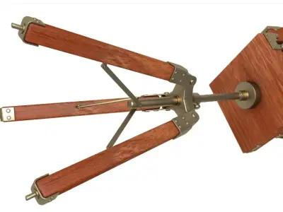 Antique Folding Camera 3D model