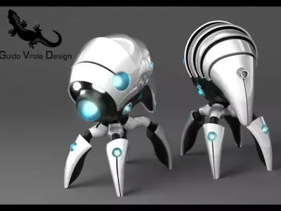 Nanobot original concept 3D model