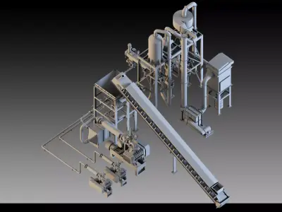 4- Chemical Plant- Full Units 3D model