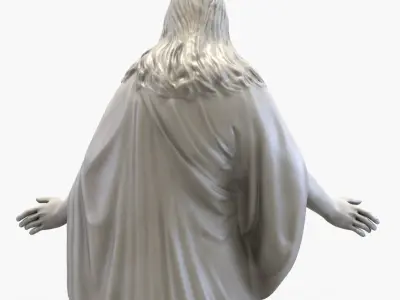 Jesus Statue 3D model purchase