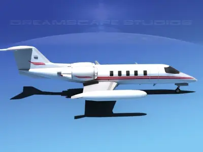 Gates Bombardier Learjet 35 V09 3D model