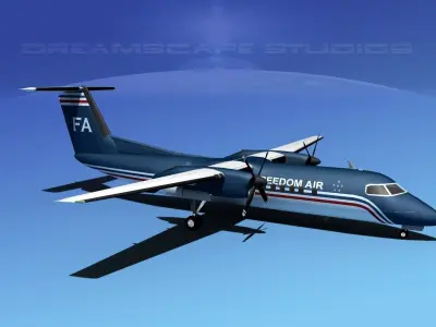 DeHavilland DHC-8-Q300 Freedom Air 3D model