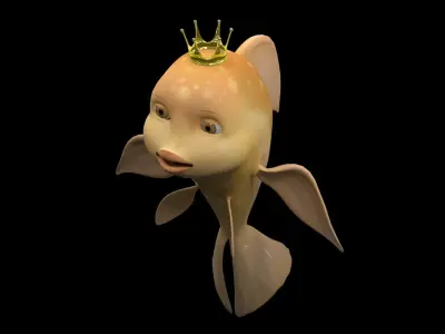 fish goldfish 3D model