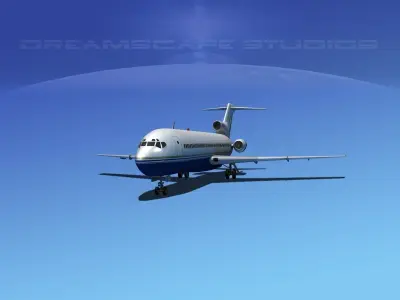Boeing 727-200 United Holdings 3D model