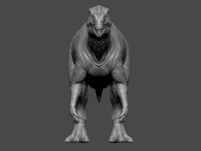 Muttaburrasaurus Dinosaur 3D model