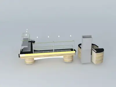 Kit009A Mesa Self Service por Alex Marques Free 3D model