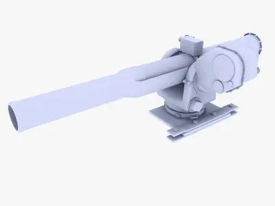 Mounted RPG Launcher Low-poly 3D model