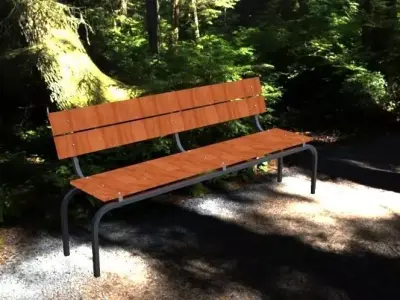 Bench Daphne Free 3D model