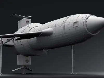 Thunderbird 1 Scale model 3D print model