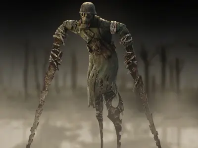 Plague Stalker Low-poly 3D model