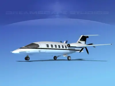 Piaggio Avanti P180 V17 3D model