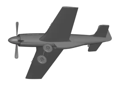 P51 mustang  3D model