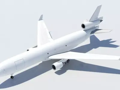 McDonell Douglas MD-11F freighter Low Poly Static Low-poly 3D model