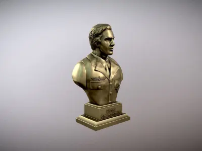 Bust of Pierre Clostermann 3D print model