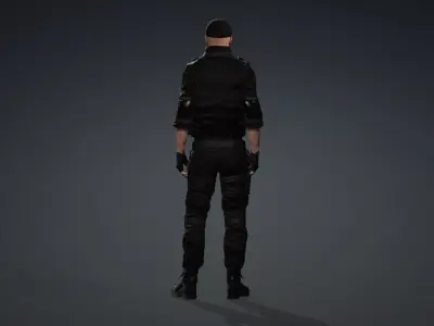SWAT Commando Character 3D model
