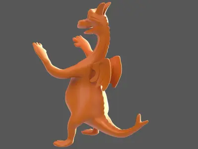 Cartoon Dragon V1 3D model