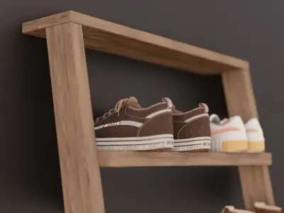 Modern Shoes Holder Free 3D model