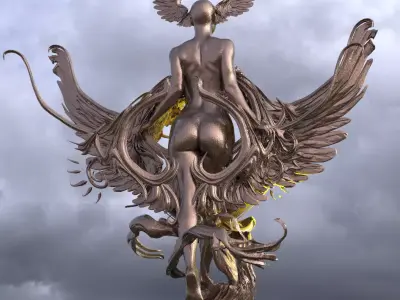 Dantes Empress Lust winged demon 3D model