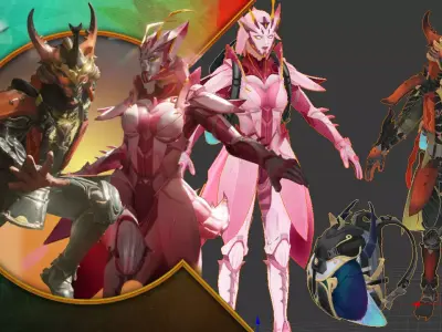 Pubg General Beetle and Insect Queen Low-poly 3D model