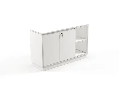 Modern Office Low Cabinet File 2 For Staff  Free 3D model