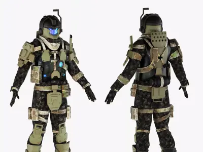 Titanfall pilot 3D model