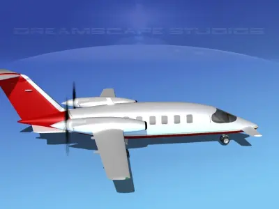 Piaggio Avanti P180 V09 3D model