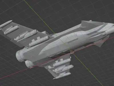 Battletech - Huscarl Aerospace Fighter 3D print model