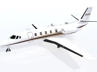 Citation Excel XLS Low Poly 6 livery Low-poly 3D model