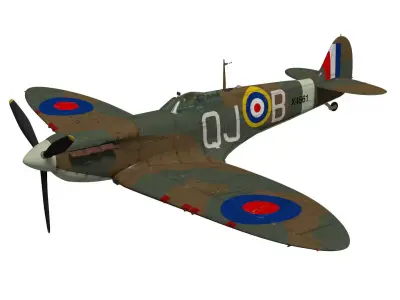 Supermarine Spitfire Mk-Ia 3D model