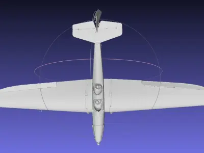 Airplane 3D model biplane 3D print model