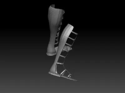 glamorous roman shoe 3D model