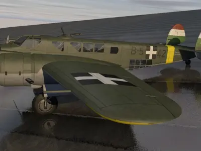 Caproni Ca-135 bis 3D model