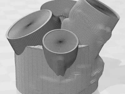 garden lighting 3D model 2