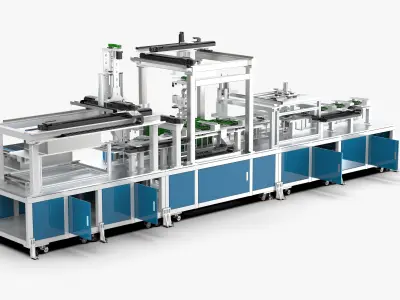 New Energy Accessories Feeding Mechanism 3D model