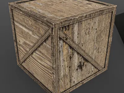 wester city detail Low-poly 3D model 02 Free low-poly 3D model