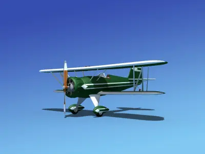 Waco YMF-5 V03 3D model