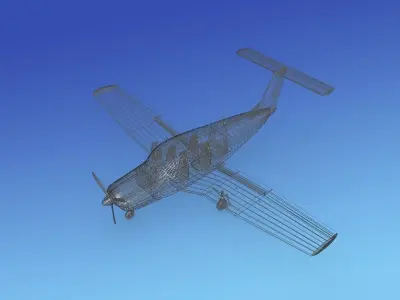 Piper PA-28R-201 Arrow III V01 3D model