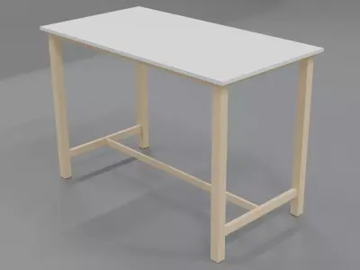 Kitchen Table Free low-poly 3D model