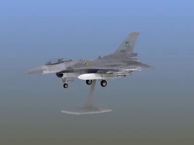 F16C Fighter Print 3D print model