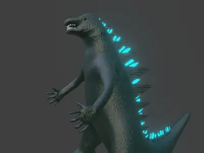 Godzilla - Monster - King of Monsters Low-poly 3D model